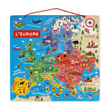 Laden sie lizenzfreie europakarte gemischt mit länderflaggen. Magnetische Europakarte
