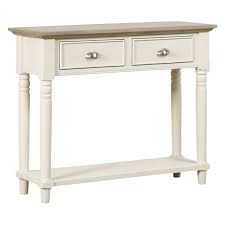 A solid wood, oak or painted options is great if you're looking for a storage table or a sofa end table. Painted Console Cashew Wood Hall Table Curiosity Interiors