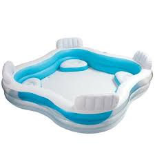 Intex Piscine Familiale Avec Sieges 229x229x66 Cm Achat Vente Piscine Intex Piscine Familiale A Cdiscount
