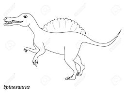 Lambeosaurus translates to lambe's lizard. Coloring Page Outtline Spinosaurus Dinosaur Vector Illustration Royalty Free Cliparts Vectors And Stock Illustration Image 143409645