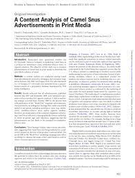 What are the health risks of snus and how do they differ from smoking? Pdf A Content Analysis Of Camel Snus Advertisements In Print Media