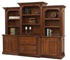 Amish Lexington Credenza With Optional Bookcase Top Wall Storage Unit Amish Furniture Office Storage