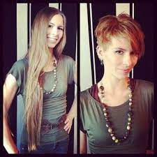 Great Hair Transformation G Michael Salon Indianapolis Short Hair Styles Long To Short Hair Hair Transformation