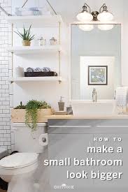How To Make A Small Bathroom Look And Feel Larger In 2020 Small Bathroom Small Bathroom Floor Plans Toilet And Bathroom Design