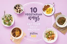 10 Vegetarian Ways To Eat Your Recommended Daily Protein Mit Bildern Eiweiss Essen Essen