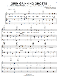 Grim Grinning Ghosts From Phantom Manor Disneyland Resort Paris Sheet Music Notes Buddy Baker Chords Download Christmas Notes Piano Pdf Printable 24841