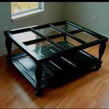It's a very nice furniture piece to place in your living room that is easy, cheap and fast to make. Coffee Table Made From Old Window And Door Old Window Decor Repurposed Furniture Old Wood Doors