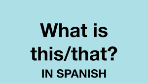 This expression could be used as a way to respond to a proposal as well as to show agreement with a previous statement. How To Say What Is This In Spanish Youtube