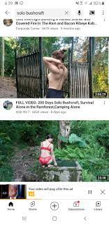Solo nude camping