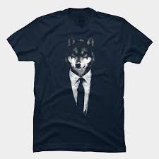 Mr Wolf T Shirt By Ikaruz Design By Humans Wolf T Shirt