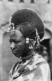 Africa Fulani Woman Niger Vintage Postcard Collection G Labitte Date 1955 African Hairstyles African Braids African