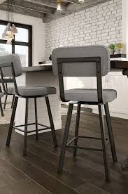 Buy Amisco Brixton Upholstered Swivel Bar Stool Free Shipping Swivel Bar Stools Kitchen Stools With Back Kitchen Bar Stools