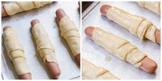 Bake in oven at 375 til bacon is crispy and cheese is melted. Easy Pigs In A Blanket Mini Pigs In A Blanket Recipe Video Lil Luna