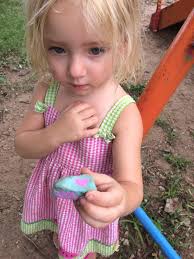 My husband found these tiny heart rocks. I love them