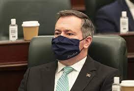 Photo by chris bolin/bloomberg article. Alberta Premier Says He Won T Take A Lecture From Federal Health Minister On Covid