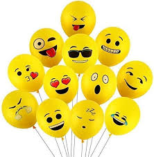 Emotions include happy, sad, surprised, hungry, dead, upset, angry, ambivalent, in love, and so on. Party Propz Smiley Balloon Printed Face Expression Latex Balloon 25 Pcs Yellow Emoji Balloon Smiley Balloon Birthday Decoration Balloon Amazon In Toys Games