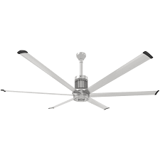 Best traditional ceiling fan for large rooms. Big Ass Fans Mk I61 071806a727i12 Brushed Silver I6 84 6 Blade Indoor Smart Ceiling Fan With Remote Control And Brushed Silver Motor Body Lightingshowplace Com
