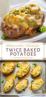 Broccoli Cheese Twice Baked Potato Recipe In 2020 Twice Baked Potatoes Broccoli And Cheese Baked Potato