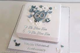 Happy marriage anniversary cake, 60th anniversary cakes with photos, putting photos on birthday cake celebrating diamond wedding for parents, grandparents,. Happy 60th Wedding Anniversary Cake With Name Free Download