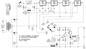 It may have any voltage value, like 5v, 10v, 12v and many more. 4 Output Stage 5v 6v 9v 12v Stabilized Dc Power Supply Electronic Schematic Diagram
