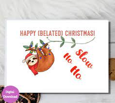 Printable Belated Christmas Cards