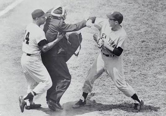 Yankee-White Sox game brawl in 1957 Chicago