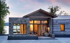 Dream lake house plans & designs for 2021. This Mountain Modern Lakefront Home In Montana Is All About Zen
