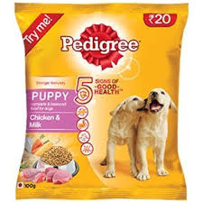 pedigree puppy dog food with chicken milk 100 grams trial