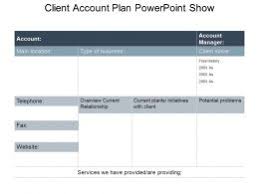 The cost of using excel for strategic plan management. Account Plan Slide Team