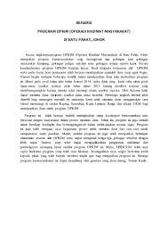 1 tujuan program khidmat masyarakat merupakan sebahagian dari kursus wajib yang perlu diambil oleh pelajar di universiti selangor. Refleksi Dan Hasil Pembelajaran Opkim