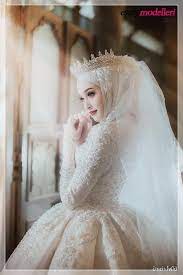 Modello Di Abito Da Sposa Principessa Hijab Gelinlik Gelinler Gelinlik Stilleri