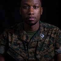 U.S. Marine Corps Lance Cpl. Isaiah Campbell, a videographer