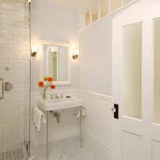 Each door is made to fit your opening so that there are no large gaps as with standard off the shelf doors. Frosted Glass Bathroom Door Houzz