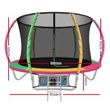 Buy Sportspower 8Ft Outdoor Kids Trampoline With Enclosure | Trampolines  And Enclosures | Argos
