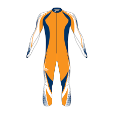 pro padded alpine race suit slalom design