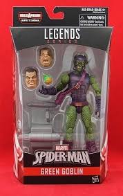 Black And Green Spiderman Action Figure Green Goblin 6 Action Figure Marvel Legends Baf Sandman Spider Man Series New Hasbro Green Goblin Action Figures Marvel Action Figures