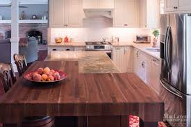 I had a gas stove at the time, also. Custom Wood Countertops Maclaren Kitchen And Bath