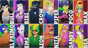 Bibi's star power is useful for getting around the map. Hangisi Brawlstars Brawlstarsturkiye Bull Bibi Crow Piper Poco Max Elprimo Emz Leon Nita Sandy Bea