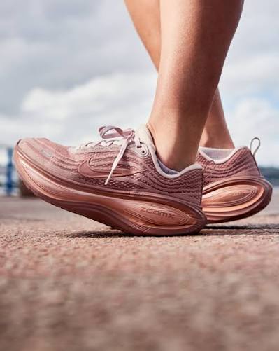 The Nike Women's Vomero Plus just levelled up. Featuring a rose gold finish  and a massive stack of ZoomX foam, it brings next-level cushioning with a  soft, light and ultra-bouncy ride. Available