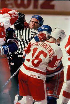 Image result for After Brawling On The Ice Domi Calls Probert A Teddy Bear"
