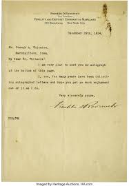 > hello, when writing a letter to a president (e.g. Franklin D Roosevelt Typed Letter Signed As Vice President Of Lot 53363 Heritage Auctions