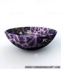 With over a decade in experience, gemstone has been growing into a serious solid surface manufacturer. Amethyst Gemstone Wash Basin Vessel Sink Round Shape Lwb 101 Furnishingcart