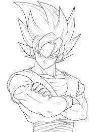 Printable Coloring Pages Goku Super Saiyan Dragon Ball Z Coloring Pages 001 Printable Coloring Super Coloring Pages Dragon Ball Artwork Dragon Coloring Page