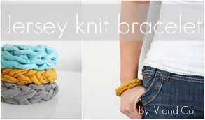 Many tutorials for this technique are geared towards. V And Co How To Jersey Knit Bracelet V And Co By Vanessa Christenson