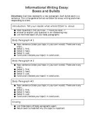 Informational Writing Graphic Organizer