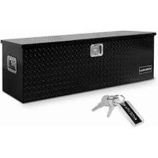 Made of sturdy aluminum with a silver finish, this box is ideal for use as a utility box or storage lock for an suv. Amazon Com Lund 79460t 60 Inch Aluminum Flush Mount Single Lid Truck Tool Box Diamond Plated Black Automotive