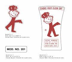 Item #3549 « back to previous screen next item » +1. King O Lawn 1958 Power Edger Decals Vintage Reproductions