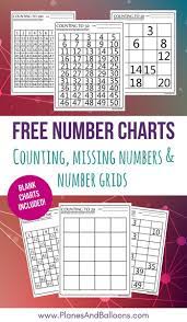 Number Chart 1 100 Free Printable Including Blank Skip Counting Charts Counting To 100 100 Chart Printable Number Chart