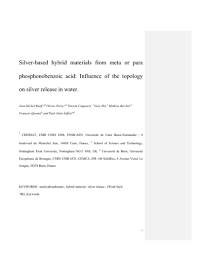 Kemudian, logo tersebut dilengkapi tulisan indonesia maju di luar logo. Silver Based Hybrid Materials From Meta Or Para Phosphonobenzoic Acid Influence Of The Topology On Silver Release In Water