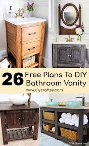 We all have bathroom clutter, it just goes however, all the elements you decide to combine in your bathroom should complete each other. 26 Free Plans To Build A Diy Bathroom Vanity From Scratch Diy Crafts